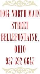 ￼
1014 north Main Street bellefontaine, Ohio
937-592-6647
￼
